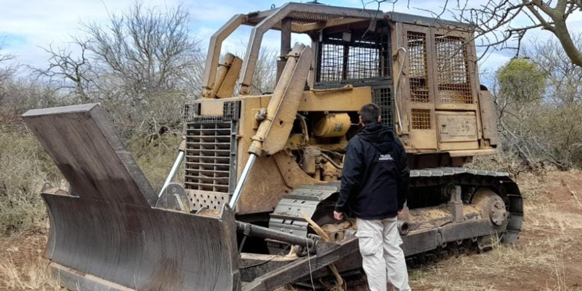 Policía Ambiental frenó un desmonte ilegal en Los Medanitos